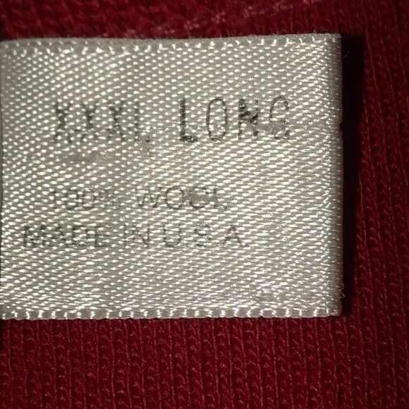 St. Croix Knits Men’s Red V-Neck Cardigan Sweater - Picture 9 of 9